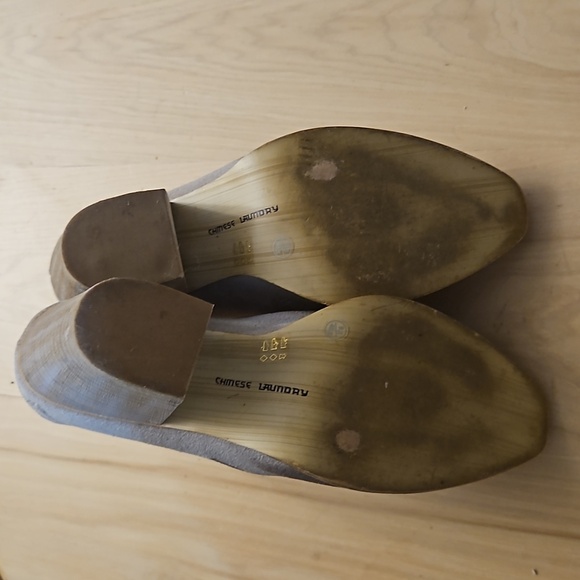 Chinese Laundry Suede Open Back Boots Booties - Picture 8 of 9